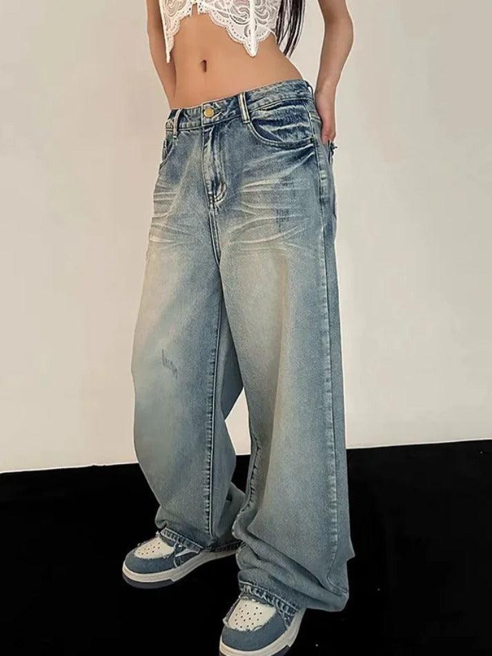 Levoire | Lavé Mopping Jean Boyfriend Décontracté