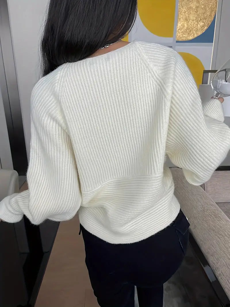 Levoire | Pull En Tricot Croisé Élégant Pour Un Look Moderne