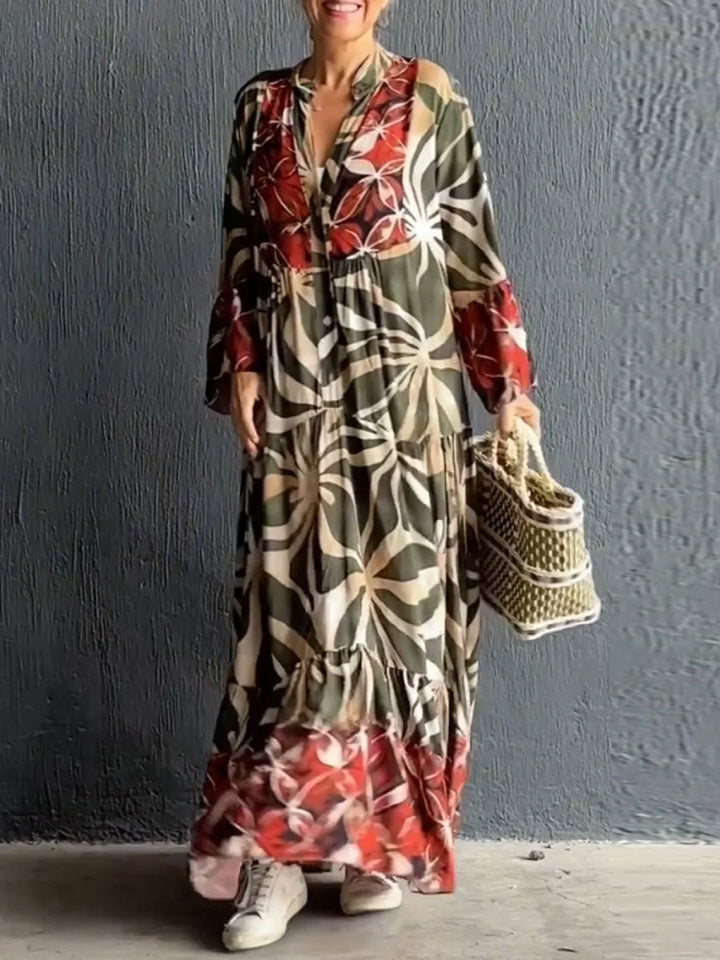 Levoire | Robe D'Été À Motif Floral Vert