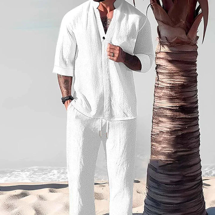 Levoire | Ensemble Décontracté Pour Hommes Design Blanc