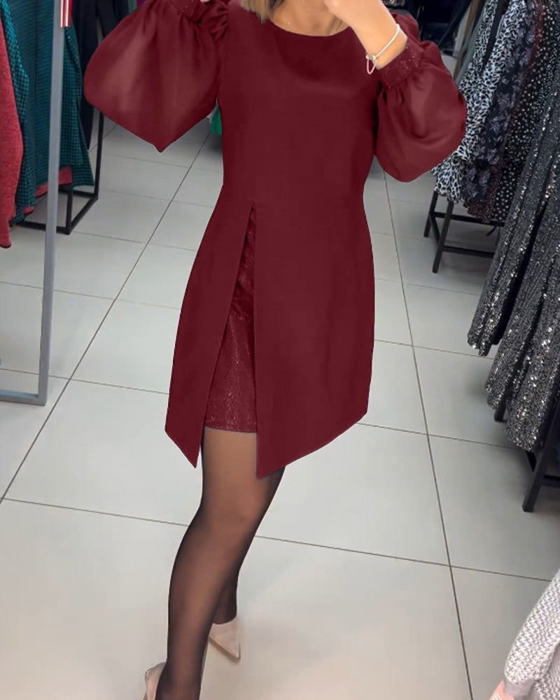 Levoire | Robe Mini Unis Confortable Rot