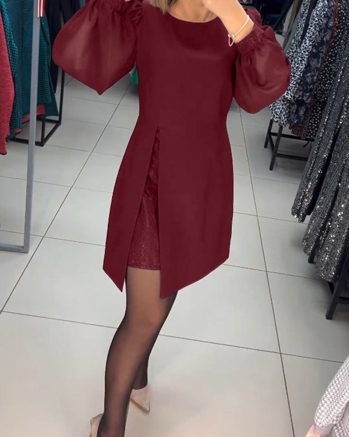 Levoire | Robe Mini Unis Confortable Rot