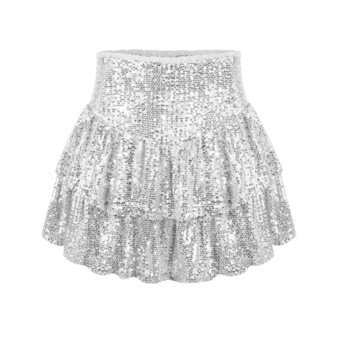Levoire | Jupe à sequins brillants Platine