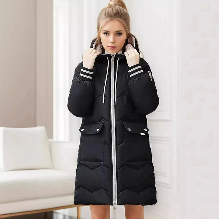 Levoire | Sweat à capuche zippé à manches longues avec poches Noir