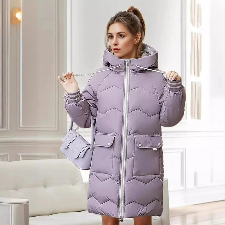 Levoire | Sweat à capuche zippé à manches longues avec poches Liila