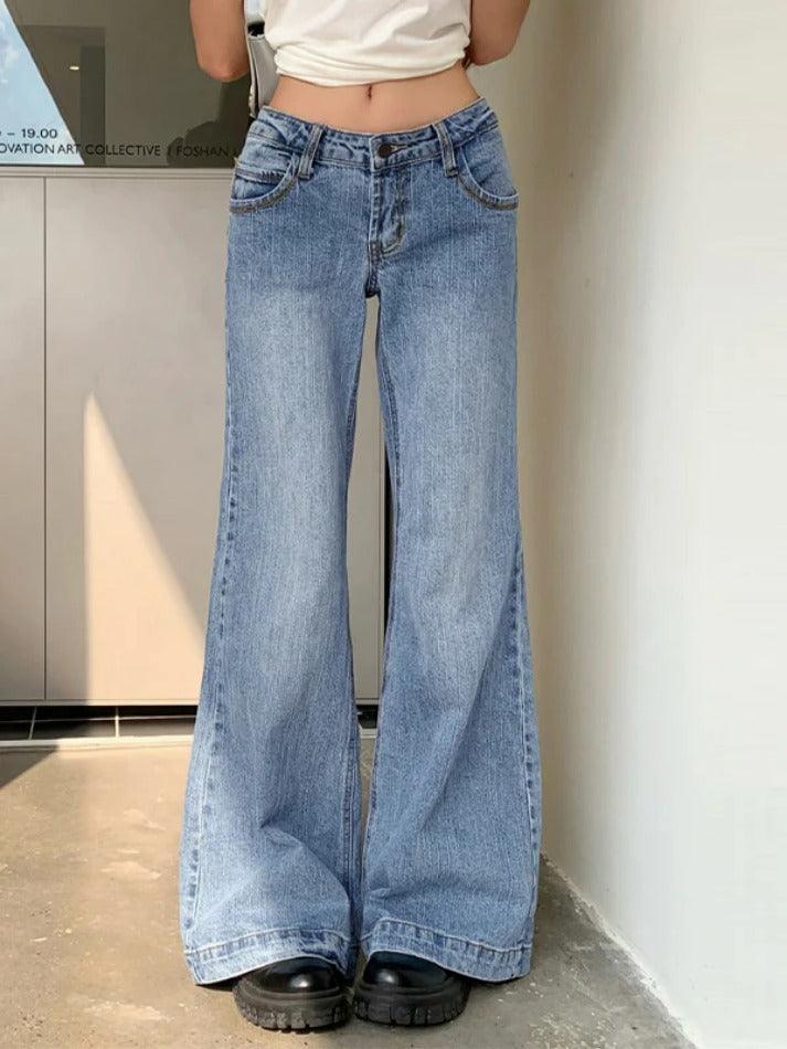 Levoire | Jean Boyfriend Taille Basse Lavé Mop
