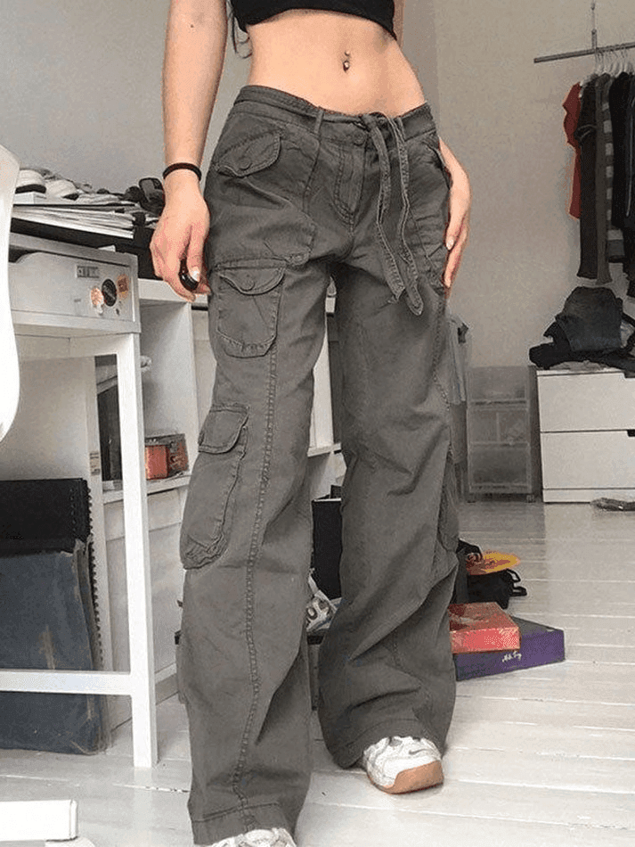 Levoire | Jeans Cargo Avec Poches Délavées