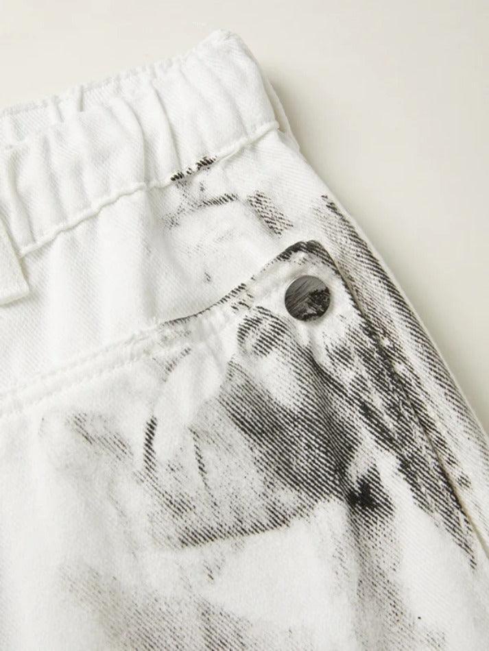 Levoire | Jean Cargo À Lacets Multipoches Tie Dye Lavé