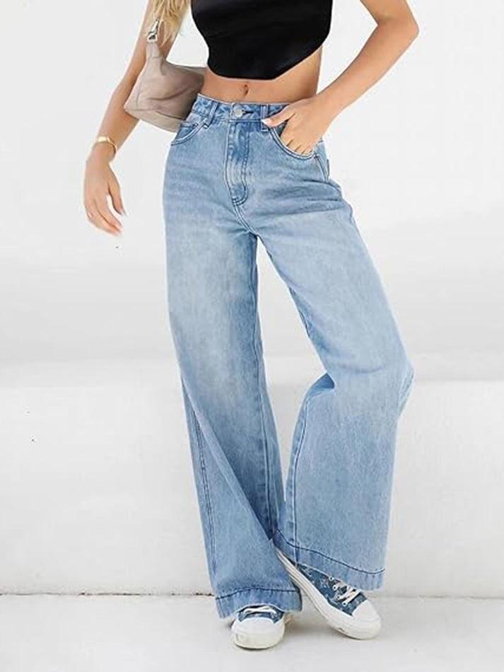 Levoire | Jeans Boyfriend Polyvalents Bleus Lavés De Vendange