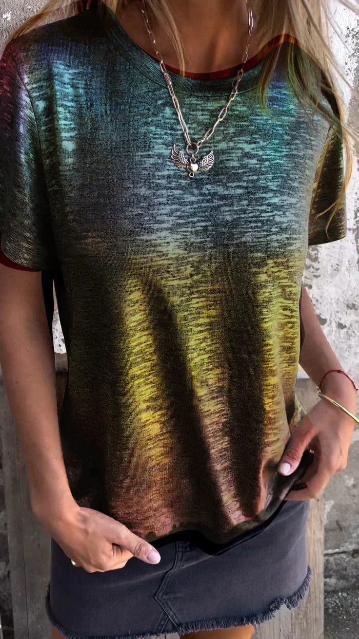 Levoire | T-Shirt À Chaud Avec Manches Courtes Multicolore