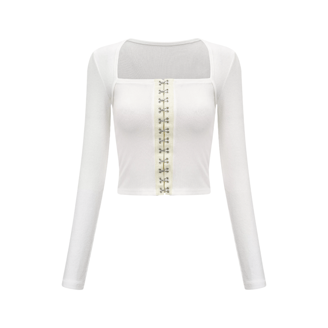 Levoire | Détail De Boucle Top Blanc