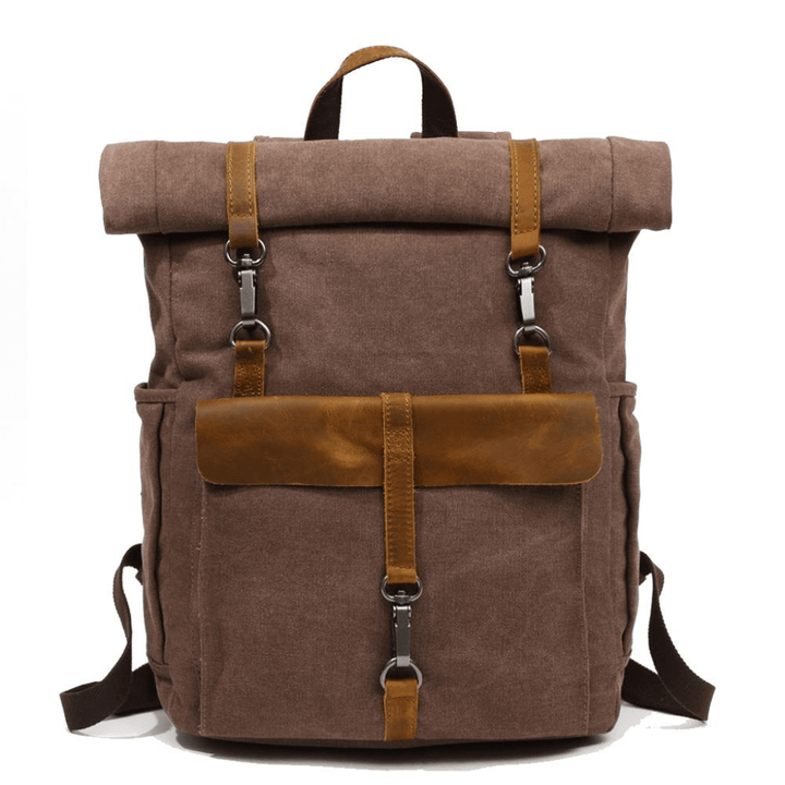 Levoire | Sac À Dos Toile Rétro Homme Café