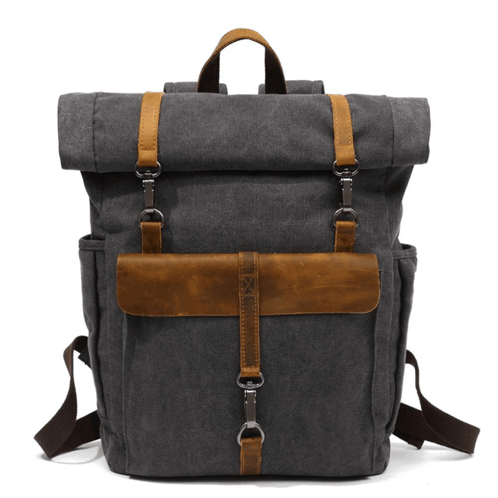 Levoire | Sac À Dos Toile Rétro Homme Gris foncé