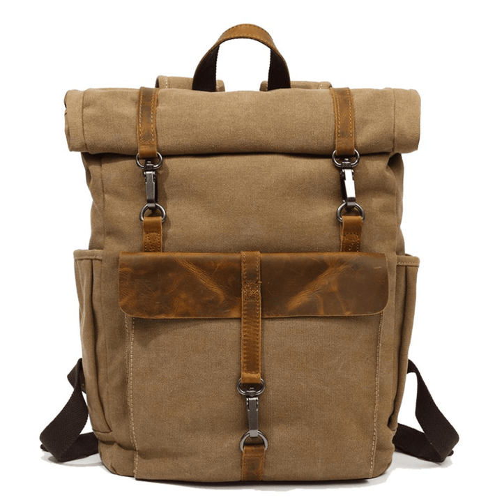 Levoire | Sac À Dos Toile Rétro Homme Khaki