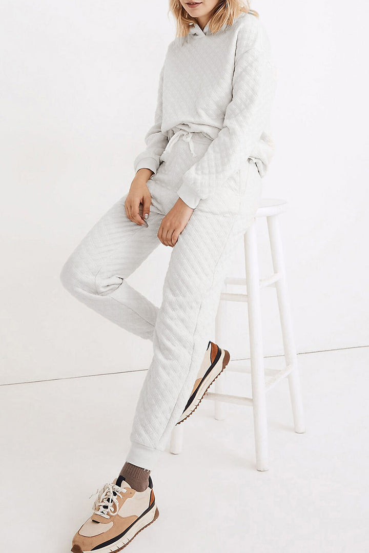 Levoire | Parka Stylé Avec Capuche Et Pantalons De Course, Ensemble Deux Pièces