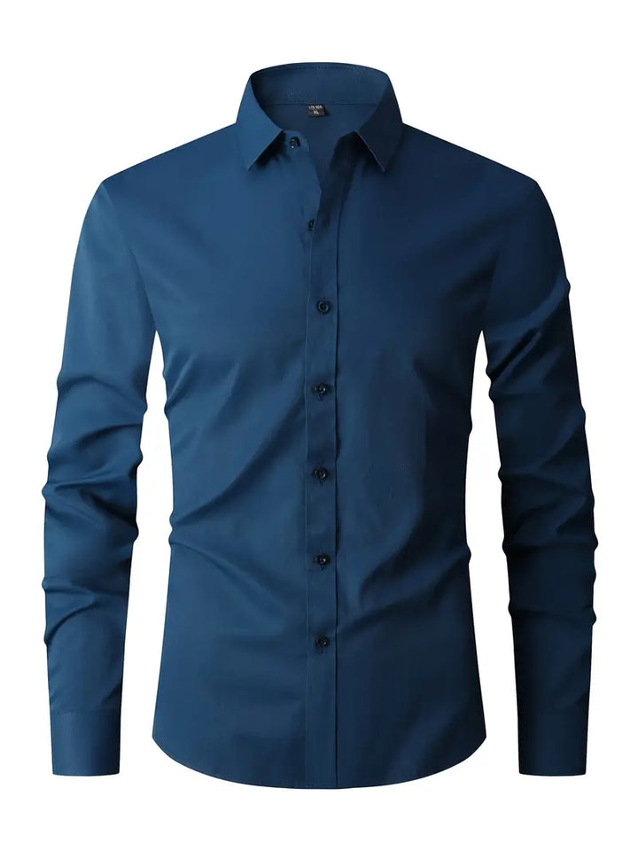 Levoire | Chemise Semi-Formelle Pour Hommes Pour Chaque Occasion Élégante, Polyvalente Et Confortable Bleu marine