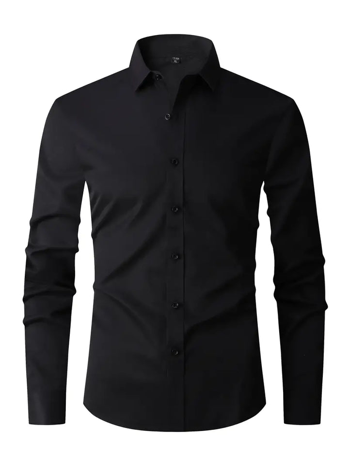 Levoire | Chemise Semi-Formelle Pour Hommes Pour Chaque Occasion Élégante, Polyvalente Et Confortable Noir