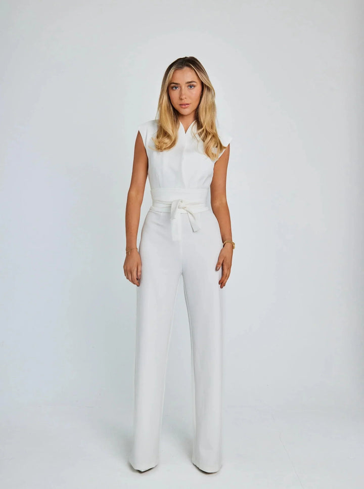 Levoire | Robe Décontractée Avec Imprimé Tropical Blanc