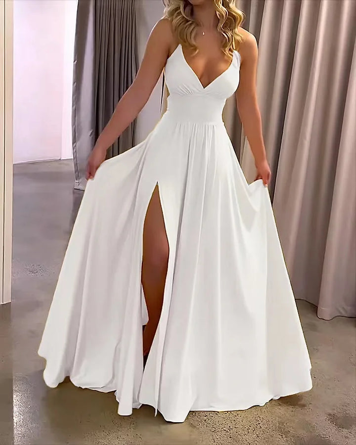 Levoire | Robe Avec Fente Blanc