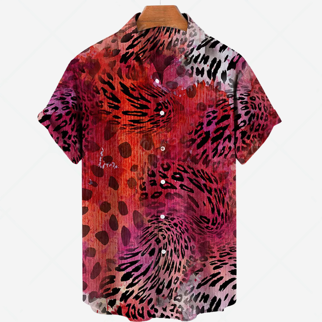 Levoire | Chemise Décontractée Pour Hommes Avec Impression Stil C