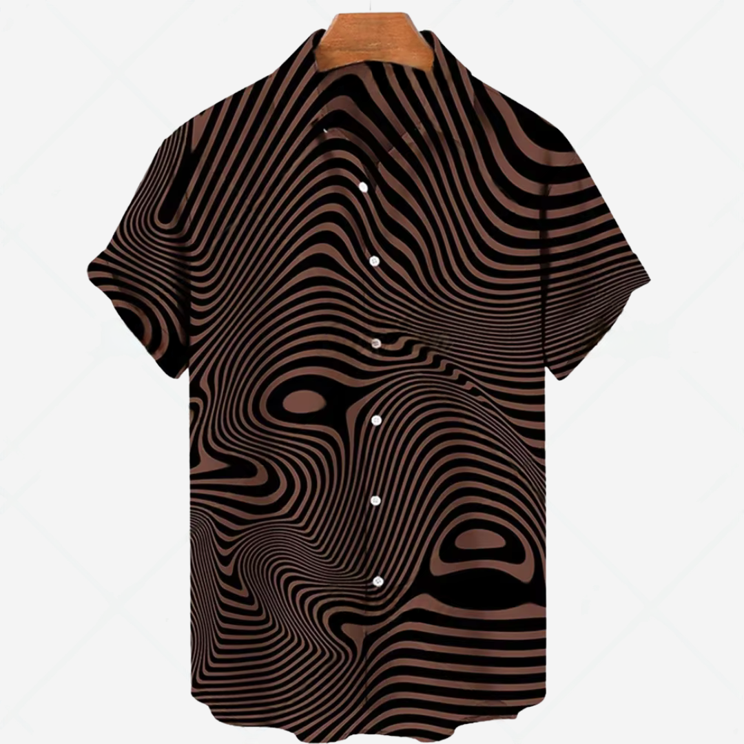 Levoire | Chemise Décontractée Pour Hommes Avec Impression Stil E