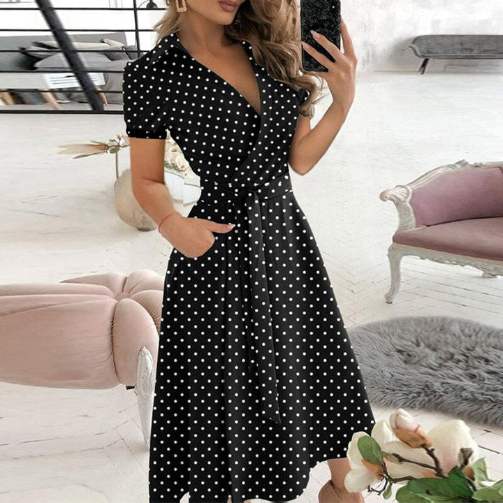 Levoire | Robe En Lin À Nouer Petit point