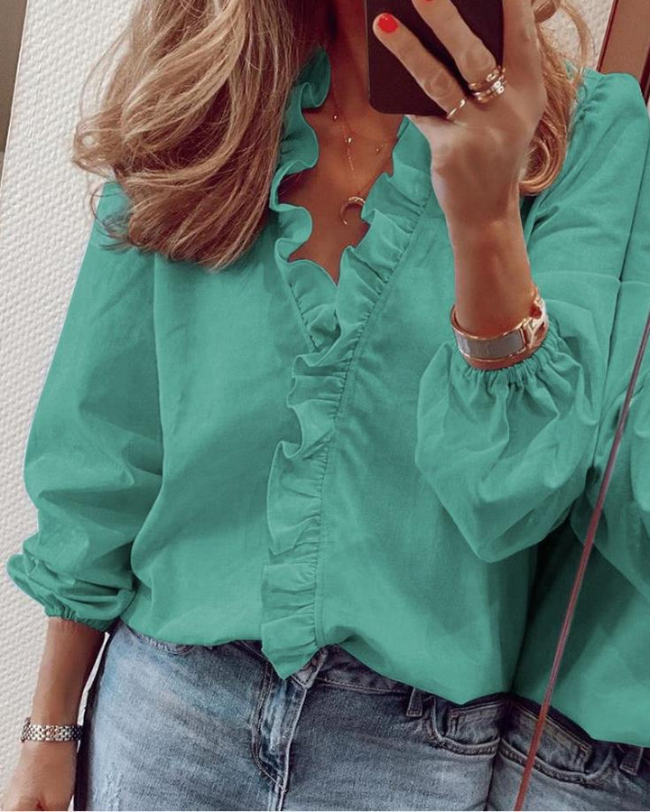 Levoire | Sweatshirt À Col En V Vert