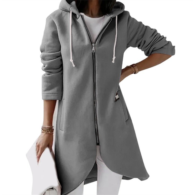 Levoire | Gilet À Capuche Long Confortable Pour Femmes