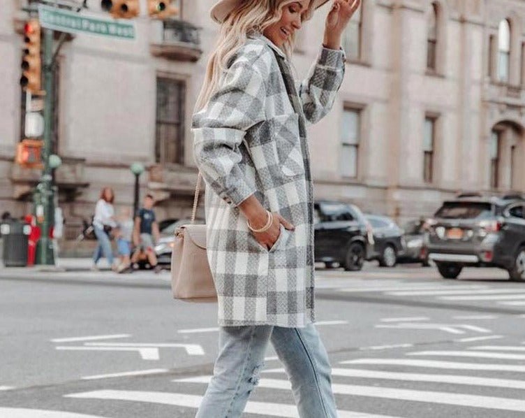 Levoire | Chemise Surdimensionnée À Carreaux Confortable Pour Femmes