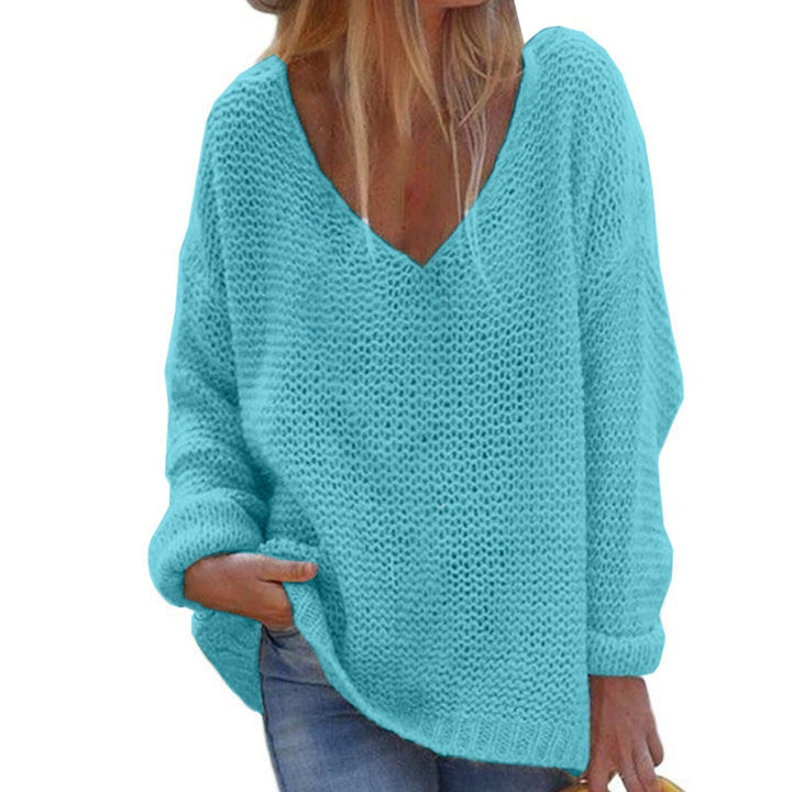 Levoire | Pull À Manches Longues Élégant Bleu ciel