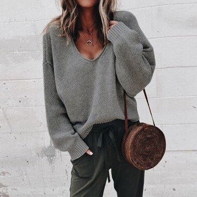 Levoire Lose V-Décolleté Tricot Top Pull