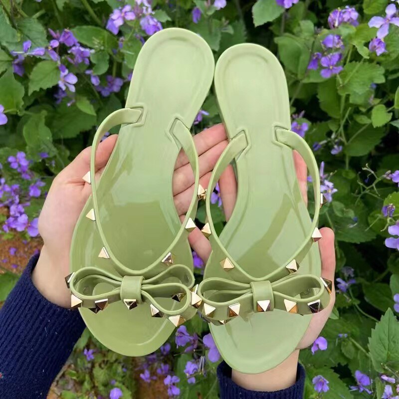 Levoire | Sabots À Nœud En Boucle Flip-Flops Vert