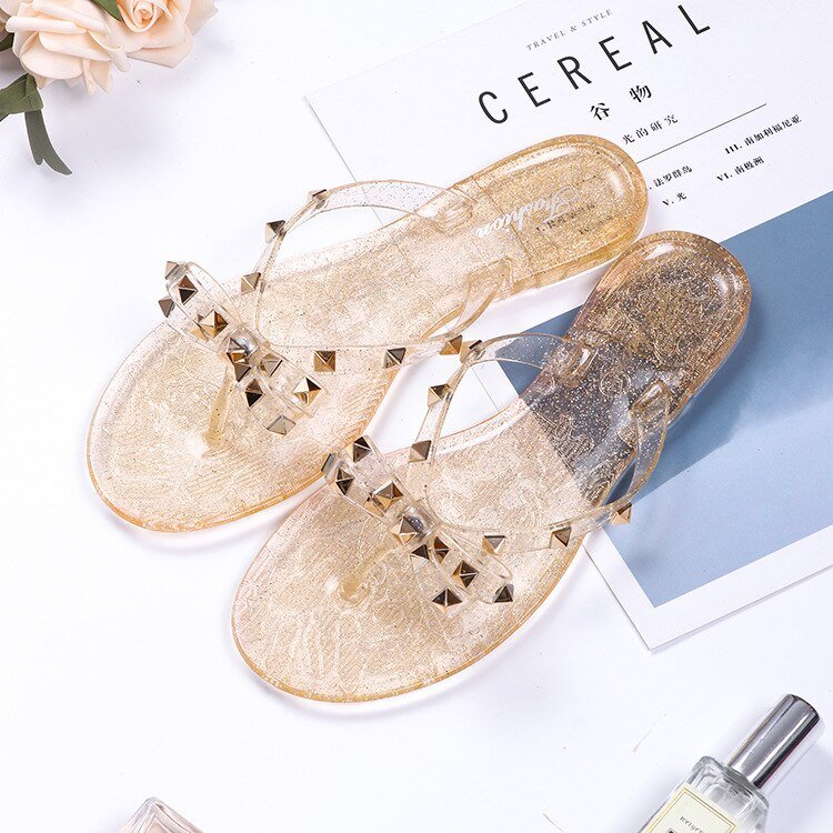 Levoire | Sabots À Nœud En Boucle Flip-Flops Or