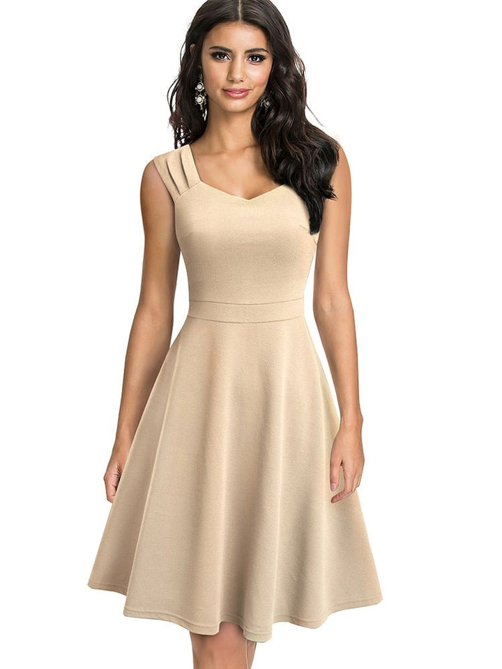Levoire | Robe Évasée Légère Vêtements De Célébration Champagne