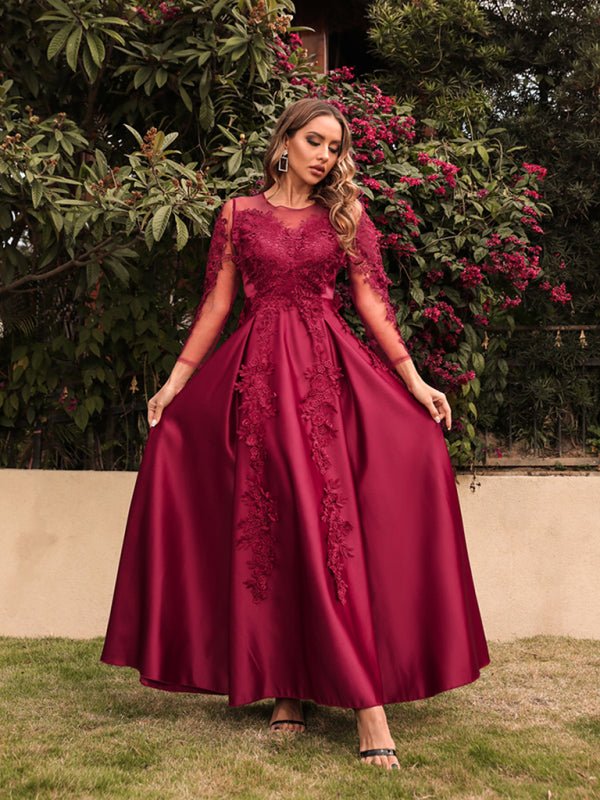 Levoire | Femmes Nouvelle Top Bal Swing Sexy Long Robe Tirer Robe de Banquet