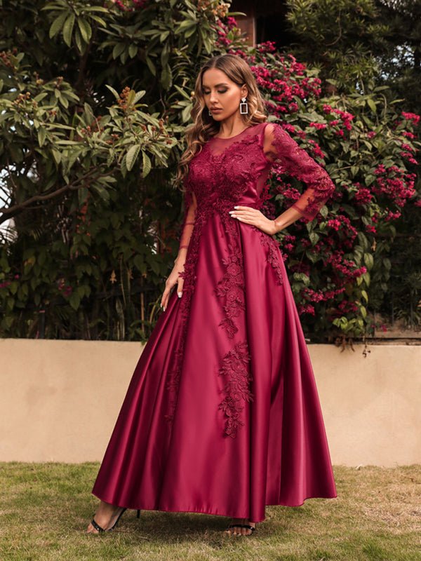 Levoire | Femmes Nouvelle Top Bal Swing Sexy Long Robe Tirer Robe de Banquet