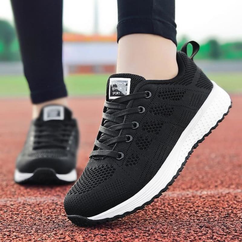 Levoire | Les Chaussures De Sneakers Respirantes Pour Femmes Noir