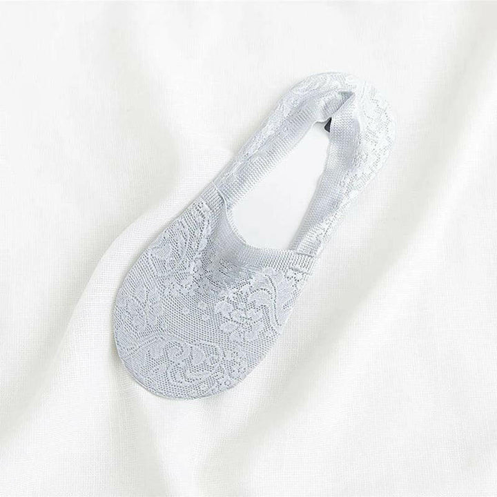 Levoire | Femmes Best-Seller Dentelle Fleur Antidérapant Chaussettes Cheville
