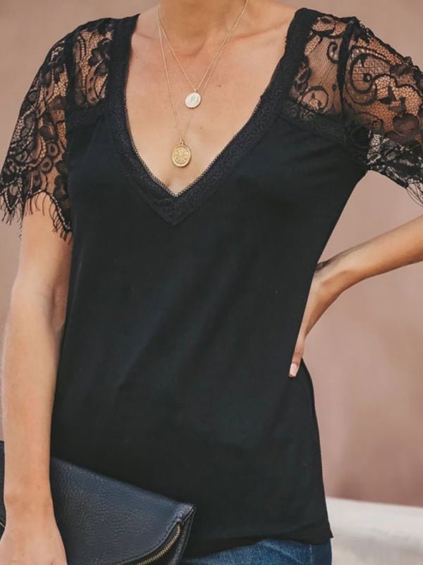 Levoire | Pour femmes Chemise à découpe en V botanique aiguille Must