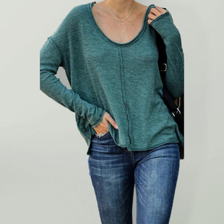 Levoire | Femme Loisirs V Col Longue Manche Top Vert