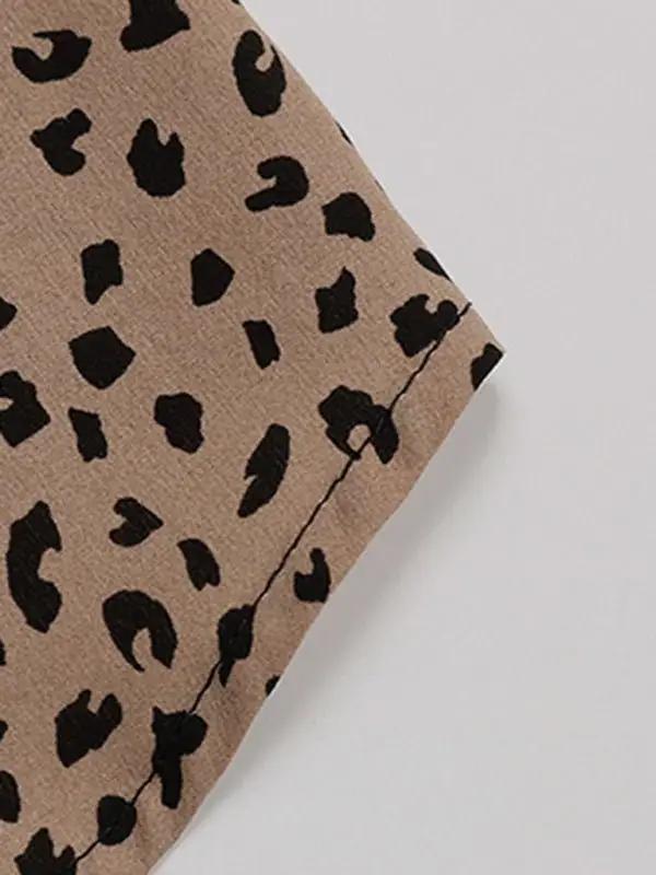 Levoire | Femmes Pendule Motif léopard Chemise à nouer