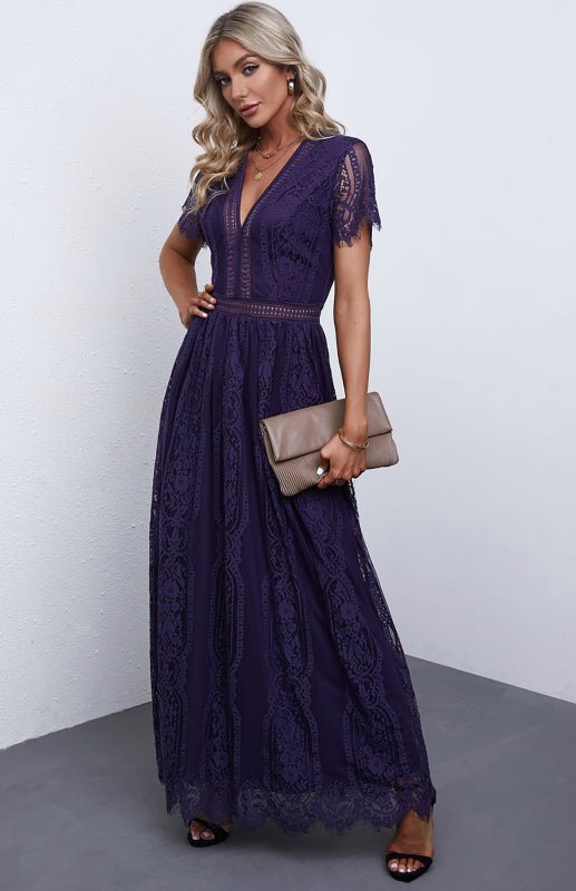 Levoire | Femme Remplissez Votre Cœur Robe Maxi Vague Violet