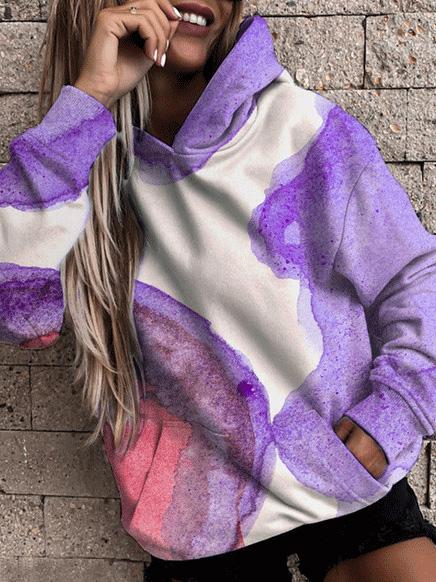 Levoire | Sweat à capuche confortable et élégant Pourpre