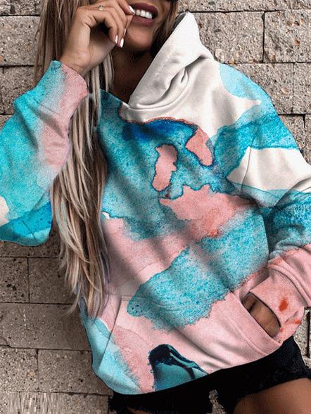 Levoire | Sweat à capuche décontracté et chaud Rose