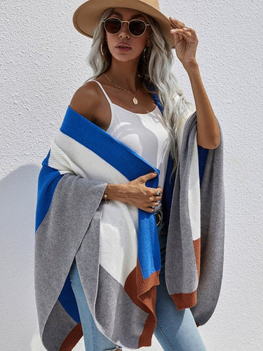 Levoire | Femme à carreaux surdimensionné loose pull en tricot