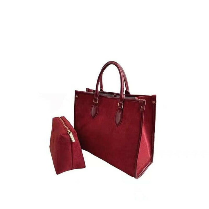 Levoire | Femme Velours Grande Capacité Tote