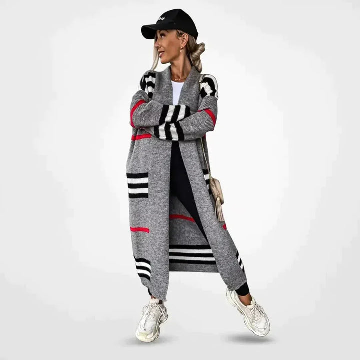 Levoire | Long gilet en tricot Gris
