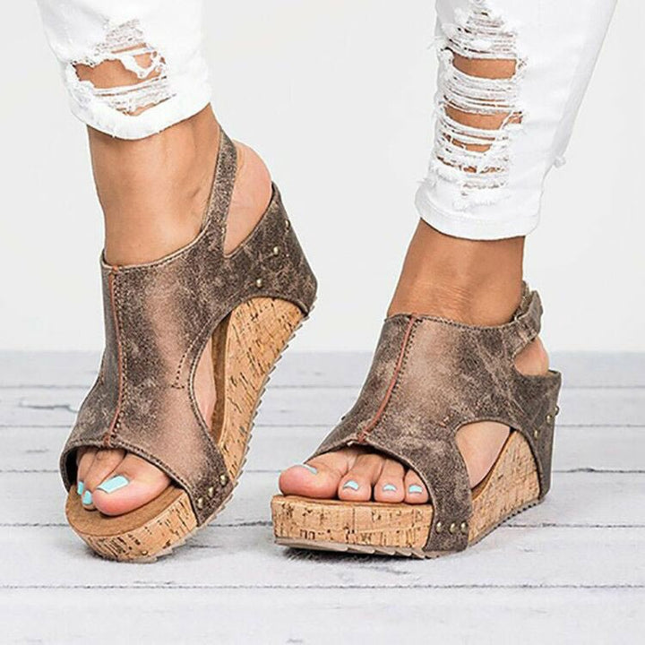 Levoire | Sandales À Plateformes Pour Femmes Braun