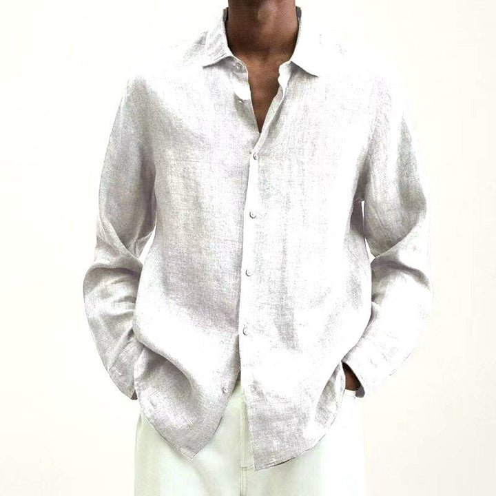 Levoire | Chemise Décontractée Pour Hommes En Coton À Manches Longues Je