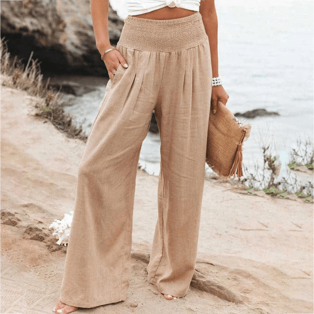 Levoire | Pantalon élégant pour femmes léger et respirant matériau Kaki